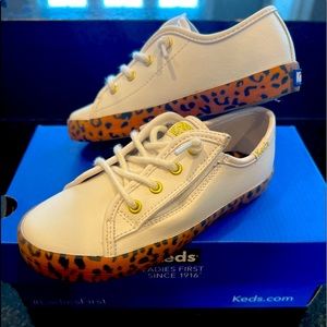 Brand new! Keds little girls. Cheetah sole.